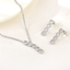 Show details for New Cubic Zirconia Geometric 2 Piece Jewelry Set