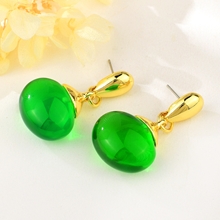 Show details for New Season Green Geometric Dangle Earrings with SGS/ISO Certification