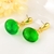 Picture of New Season Green Geometric Dangle Earrings with SGS/ISO Certification