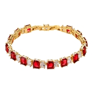 Picture of Fashion Cubic Zirconia Red Fashion Bracelet
