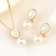 Show details for Party White 2 Piece Jewelry Set with Low Cost