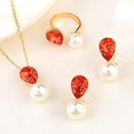 Show details for Inexpensive Copper or Brass Geometric 3 Piece Jewelry Set from Reliable Manufacturer