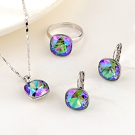 Show details for Copper or Brass Swarovski Element 3 Piece Jewelry Set with Unbeatable Quality