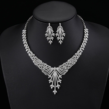 Show details for Eye-Catching White Flowers & Plants 2 Piece Jewelry Set with Member Discount