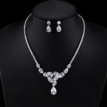 Show details for Copper or Brass Cubic Zirconia 2 Piece Jewelry Set from Certified Factory