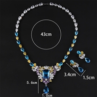 Picture of Beautiful Cubic Zirconia Luxury 2 Piece Jewelry Set