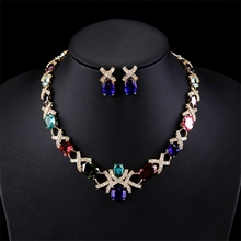 Show details for Filigree Geometric Colorful 2 Piece Jewelry Set