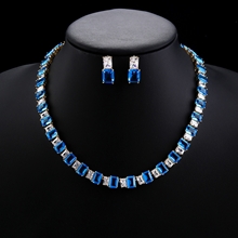 Show details for Distinctive Blue Gold Plated 2 Piece Jewelry Set with Low MOQ