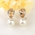 Picture of Impressive Yellow Swarovski Element Dangle Earrings with Low MOQ