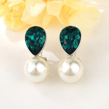 Show details for Top Swarovski Element Geometric Dangle Earrings