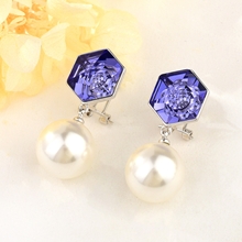 Show details for Amazing Geometric Copper or Brass Dangle Earrings