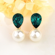 Show details for Designer Copper or Brass Fashion Dangle Earrings with No-Risk Return