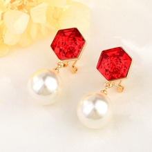 Show details for New Season Red Fashion Dangle Earrings with SGS/ISO Certification