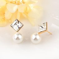 Show details for Sparkly Geometric Party Dangle Earrings