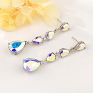 Show details for Buy Platinum Plated Copper or Brass Dangle Earrings with Low Cost