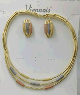 Show details for Gold Plated Moissanite 2 Piece Jewelry Set at Great Low Price