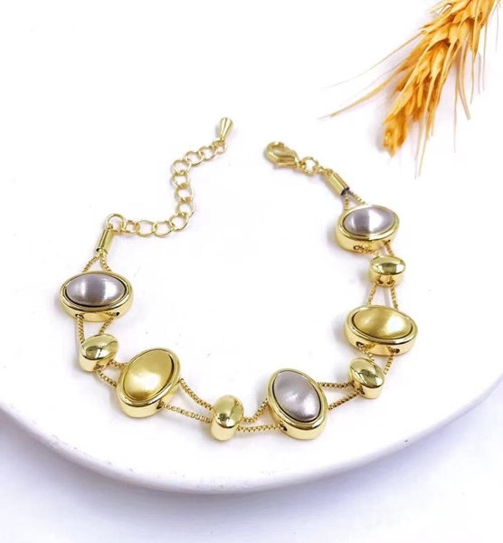 Picture of Staple Enamel Gold Plated Collar Necklace